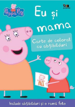 Carte de colorat Peppa Pig: Eu și mama