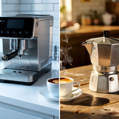 Espressor automat sau Moka: ce dăruiești pasionatului de cafea
