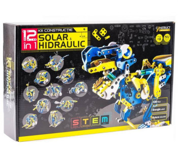 Kit de constructie Roboti Solari si Hidraulici 12 in 1 (RO)